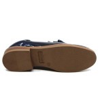 Softwaves mocassin blauw lak / daim 8.35.10A